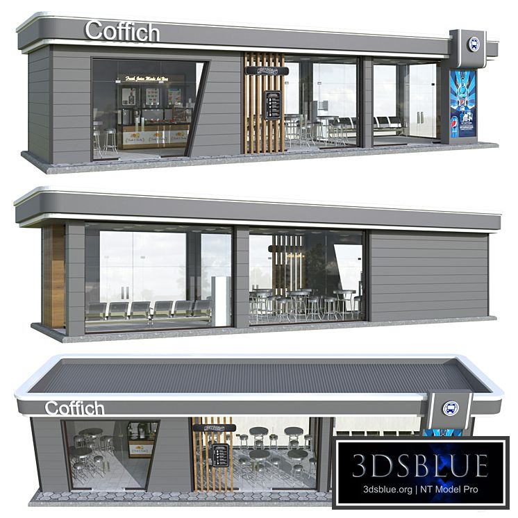 Stop with a cafeteria