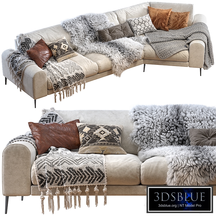 Joy shaped corner sofa