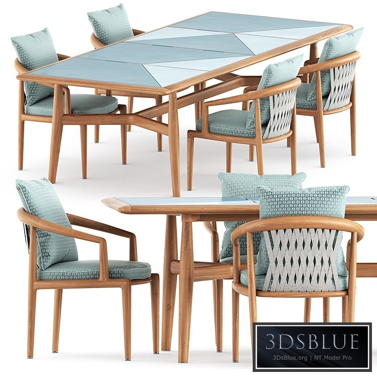 Secret garden chair and Table by Poltrona Frau