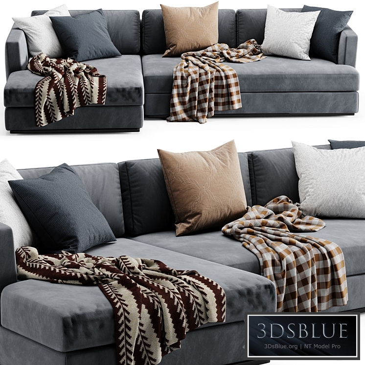 Flexform Barret Chaise Longue Sofa