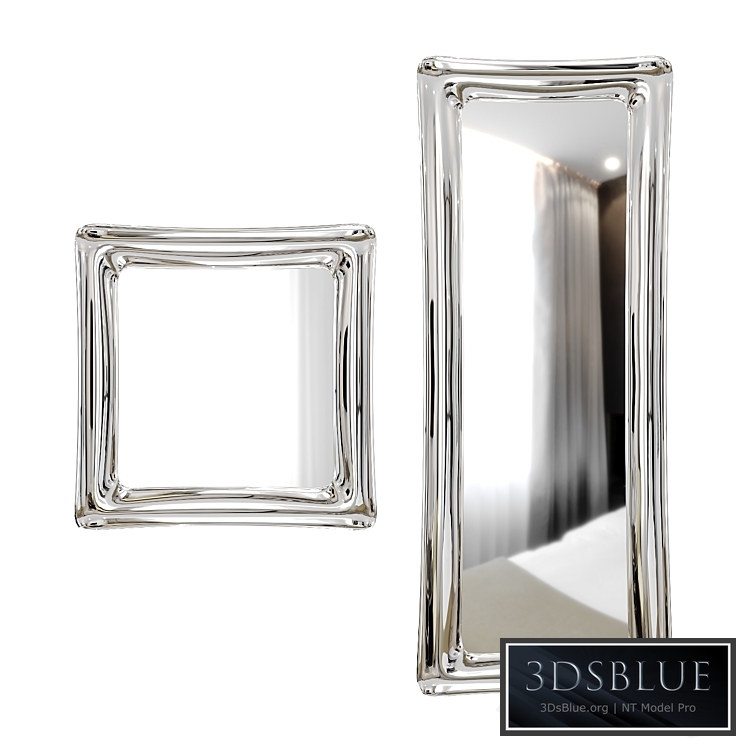 Wall mirror Sinuo modern mirror by Riflessi
