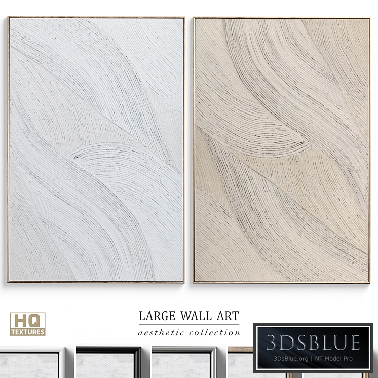 Abstract Textural Plaster Wall Art C-364