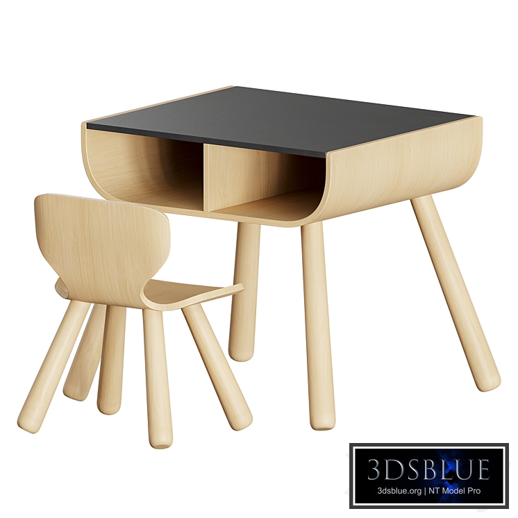 Plan Toys Black Table and Chair