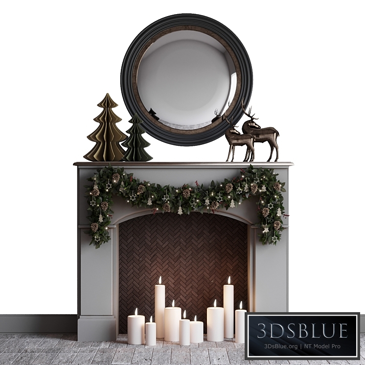 christmas mood fireplace