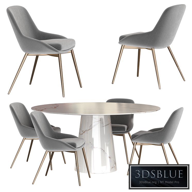 Low silla tapizada set by KENAY