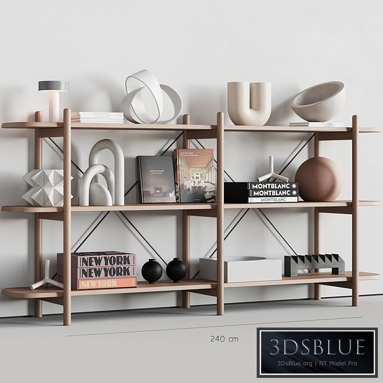 086 BROSA Dominic Wide Bookshelf 00