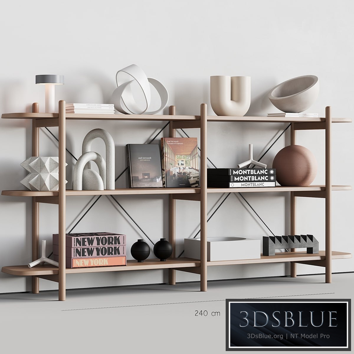 086 BROSA Dominic Wide Bookshelf 00
