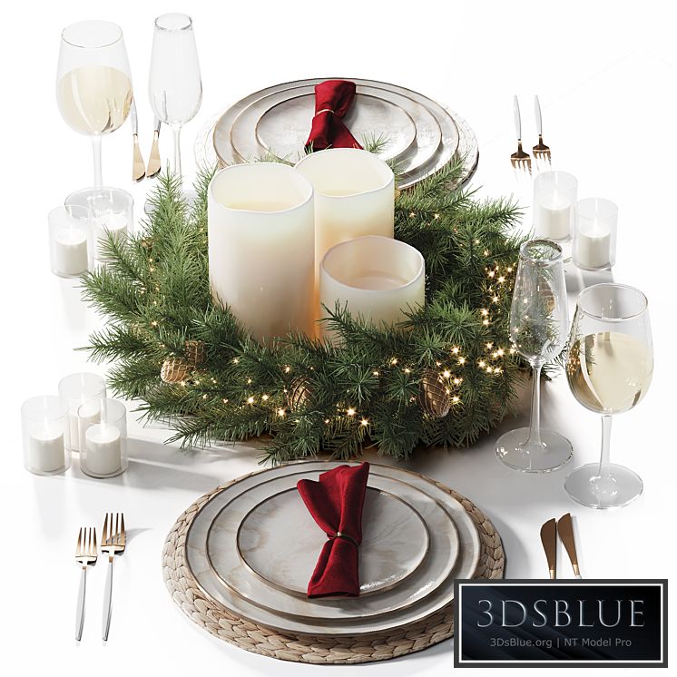 Christmas tableware