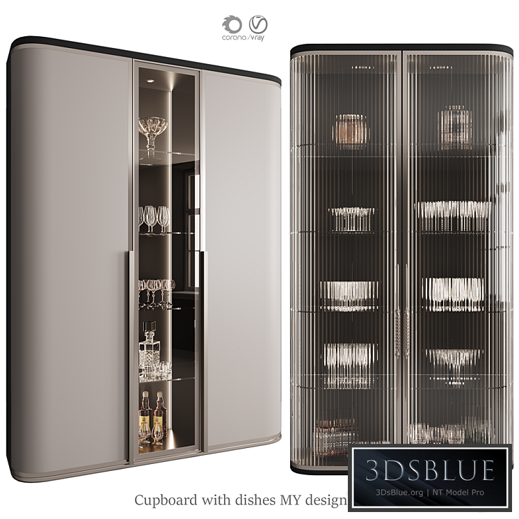 Сupboard with dishes My Design №28