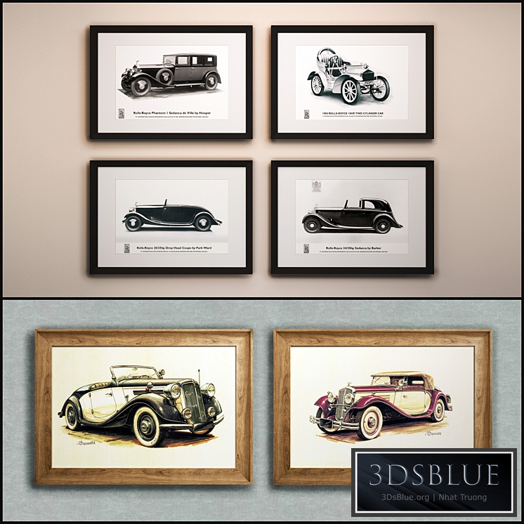 The picture in the frame: 15 piece (Collection 27) Auto theme