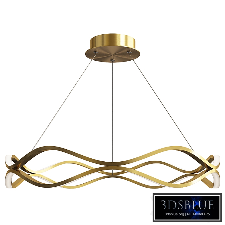 Aluminum indoor hanging lamp with silicone shade