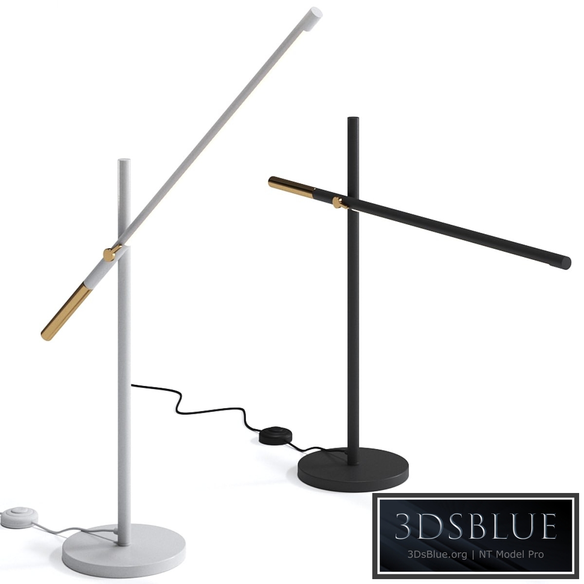 Piano Led Black Table Lamp by Valaisin Gronlund