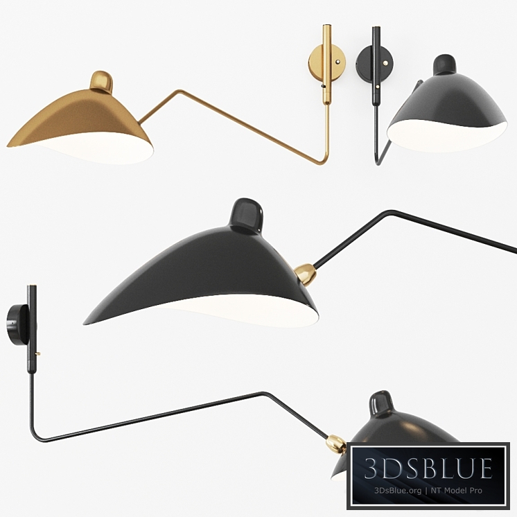 Serge Mouille AP1BC Wall Lamp Sconce