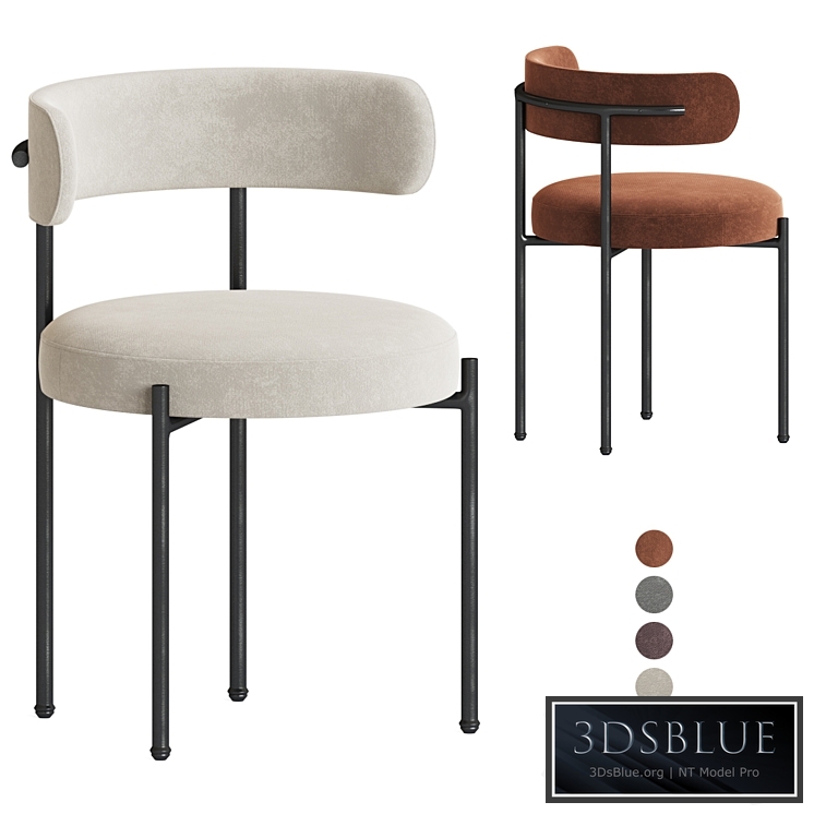 Inesse Boucle Ivory Dining Chair