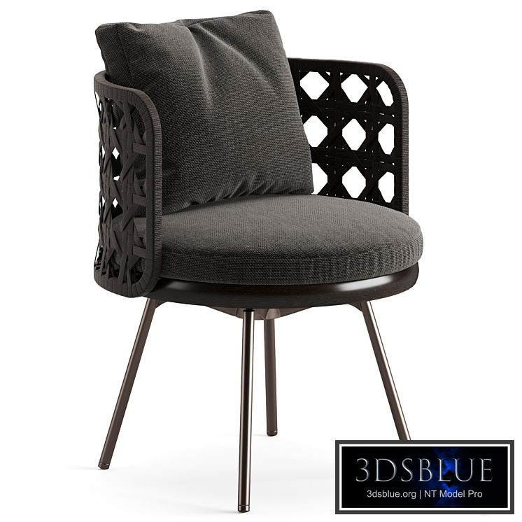 Minotti Torii Nest Dining Little Armchair