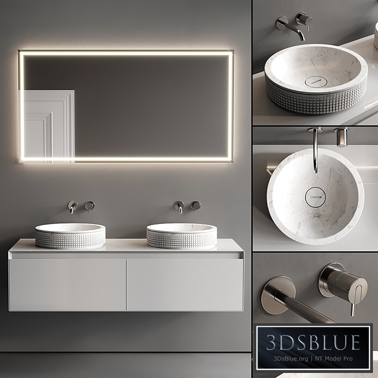 Antonio Lupi Panta Rei + Pixel Vanity Unit Set 3