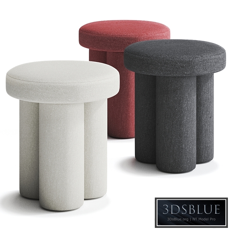 BIG FOOT Fabric stool by 101 Copenhagen