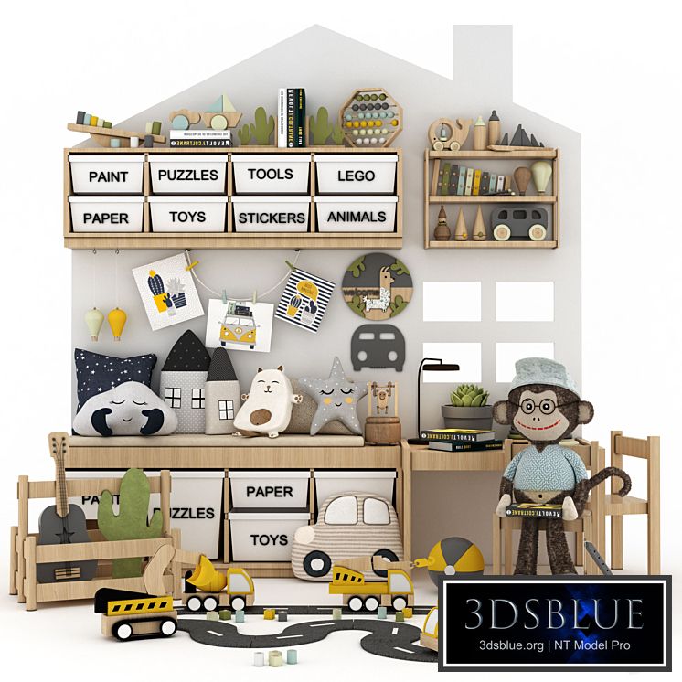 toys and furniture set