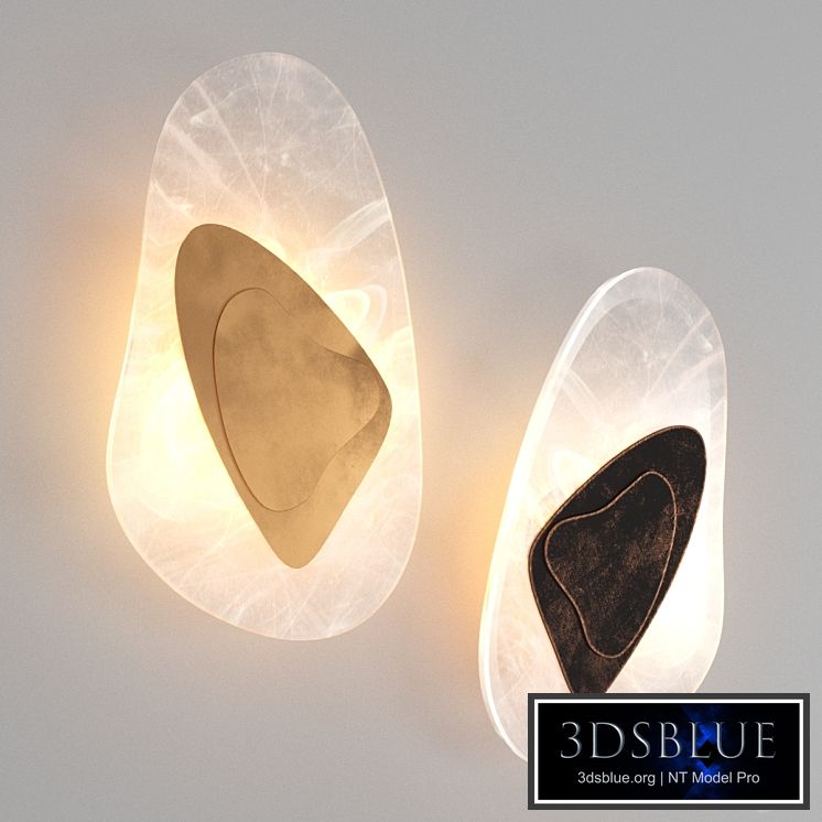 LED wall lamp with glass shade