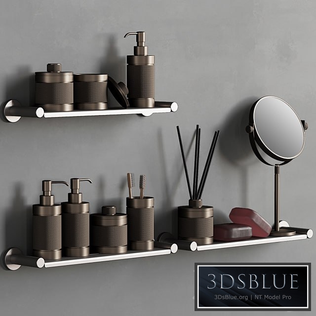 089 Bathroom decor set ACCESSORIES Bronze Matte 00