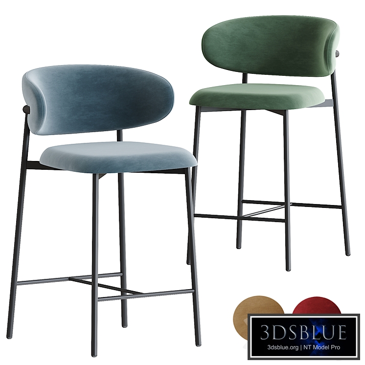 Oleandro Stool Metal by Calligaris