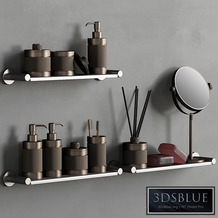089 Bathroom decor set ACCESSORIES Bronze Matte 00