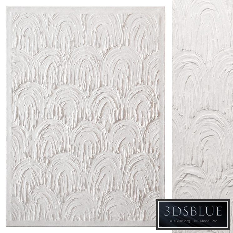 Abstract plaster painting