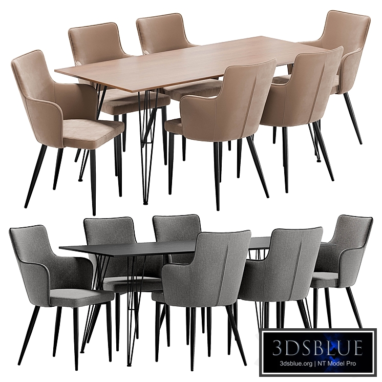 Benza dining chair and Russo table