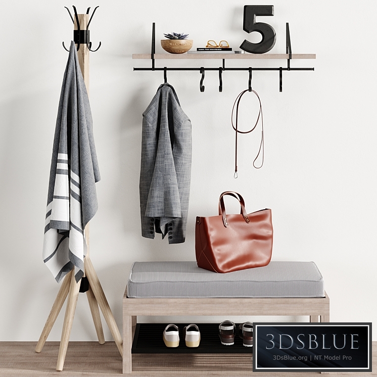 Hallway, Floor Hanger Shelf, Bench Pottery Barn Bag