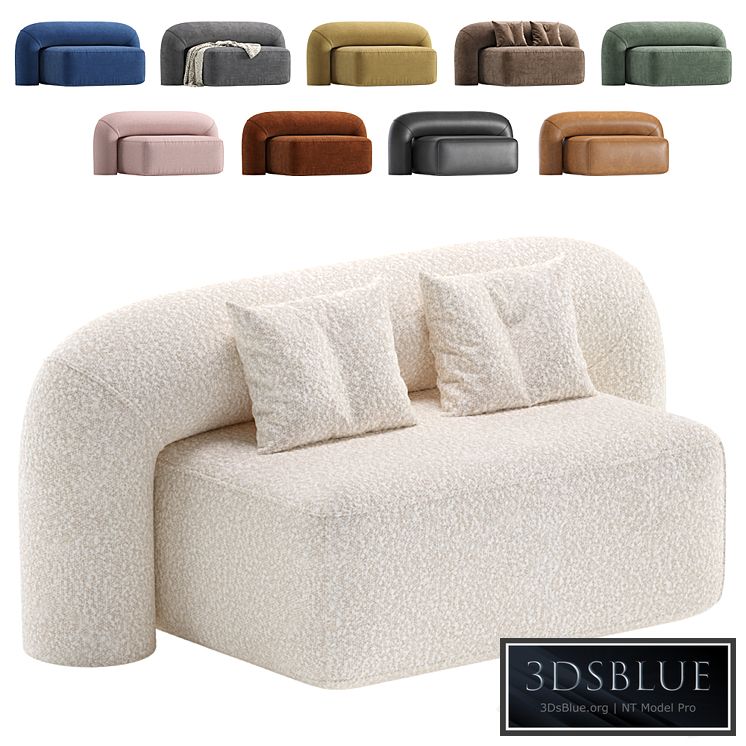 Sofa Moss by Artu Velvet and Leather