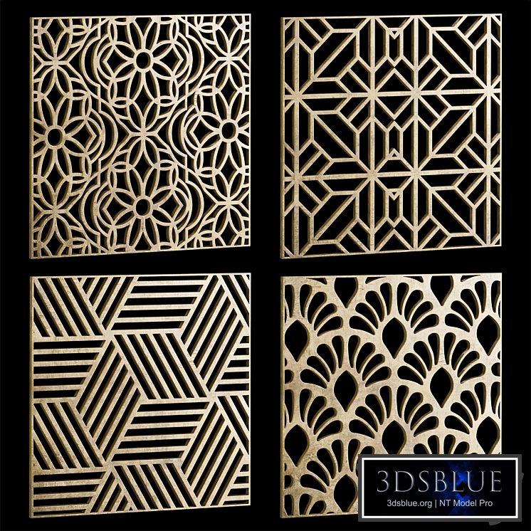 Set of square decorative panels 13