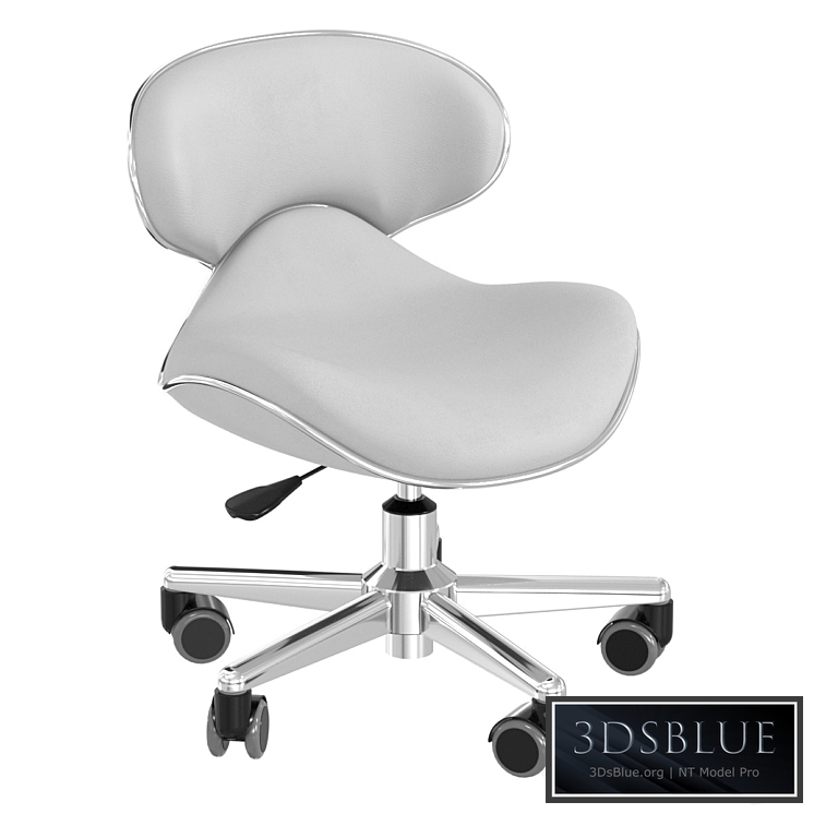 Salon Smart Ergonomic Pedicure Stool Gray