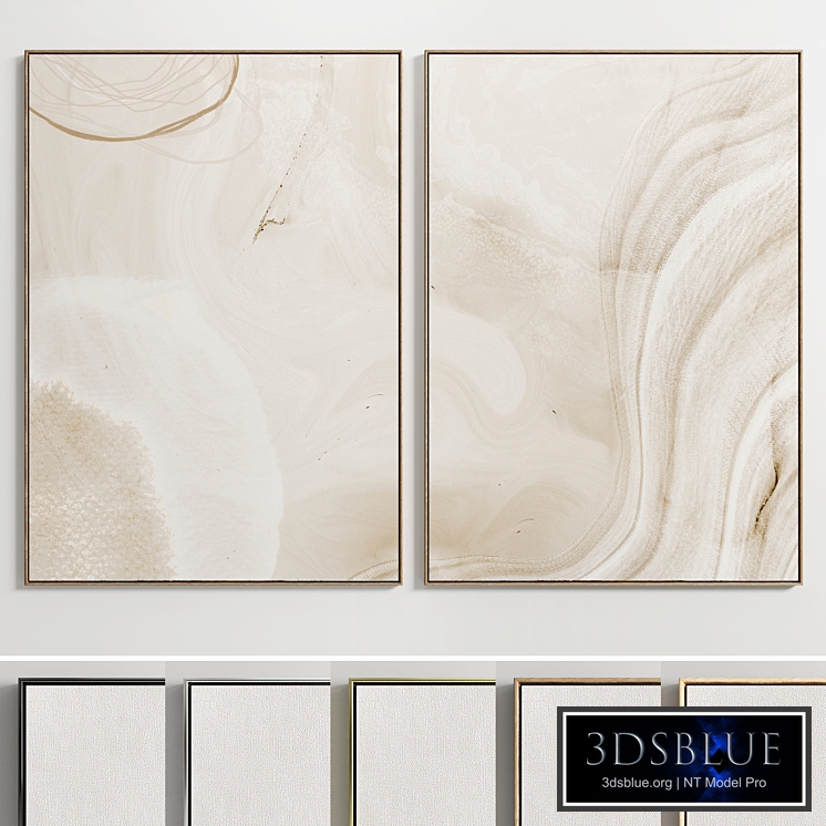 Plaster Two Photo Frame E-34