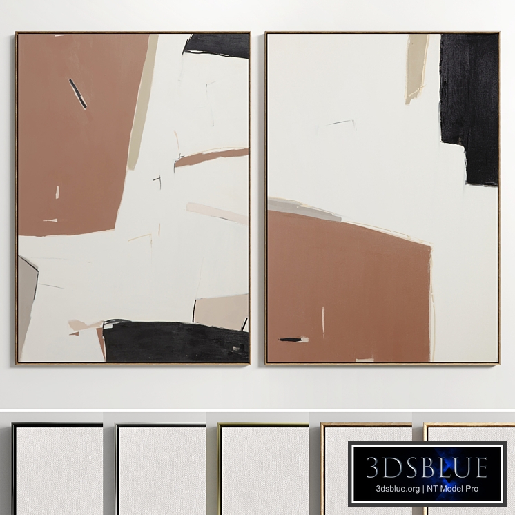 Plaster Two Photo Frame E-29