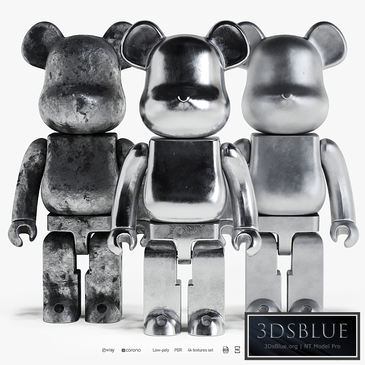 Bearbrick / 3 Metal 2