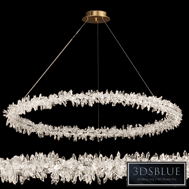 Crystal ring chandelier SIBYL XL