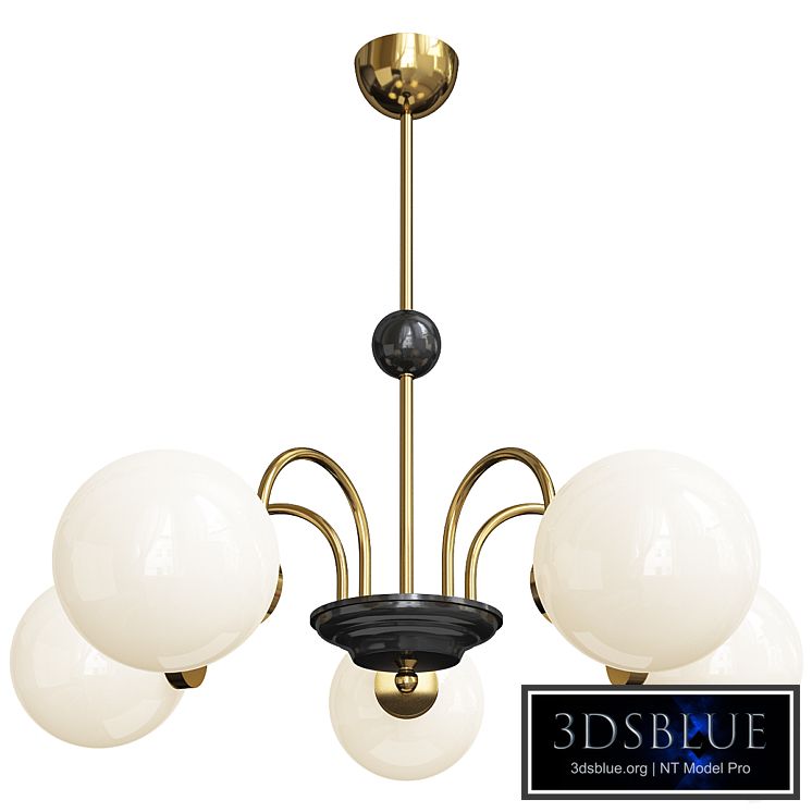 Modern simplicity round ceiling chandelier milk glass hanging light