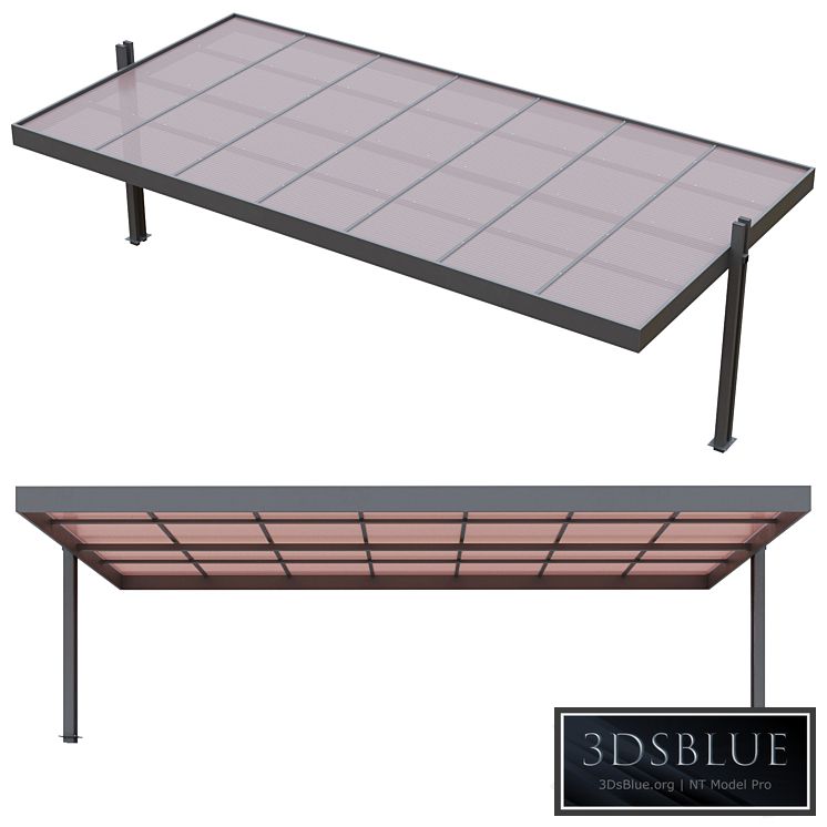 Polycarbonate car park carport