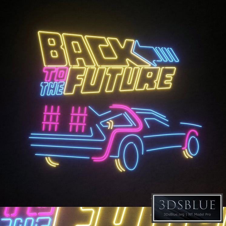 Light modules Set 110 Neon Back To The Future