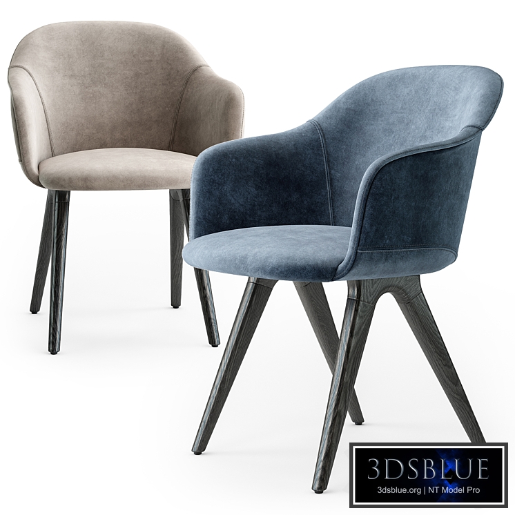 Potocco lyz wood armchair