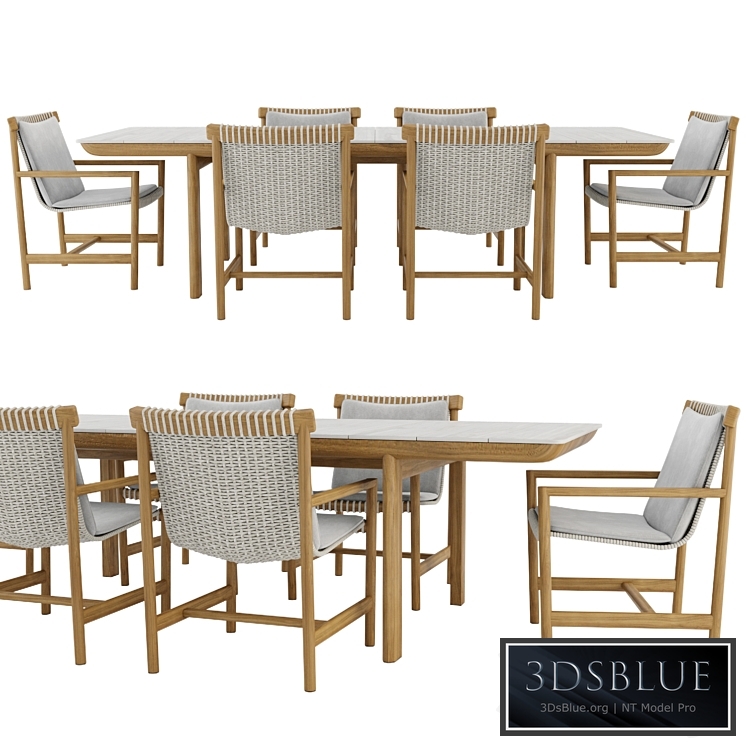 Amanu Table and Chair by Tribu