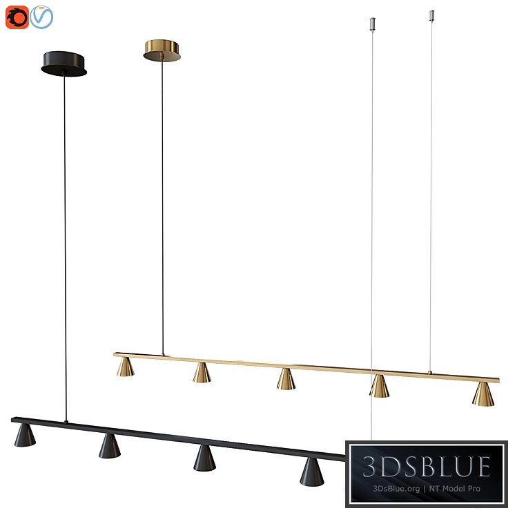 Pendant lamp Aromas LYB 5-Light LED