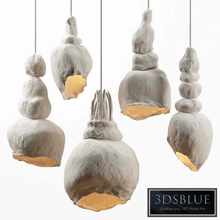 Clay lamps. 5 models