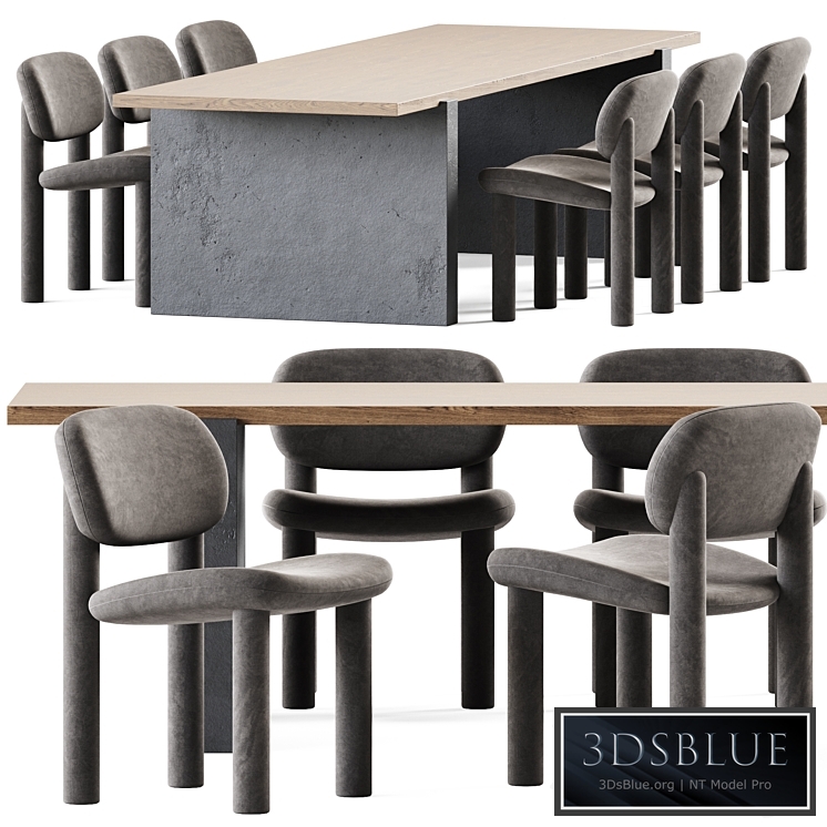 Table Accademia by Cimento and Chair Tottori Driade