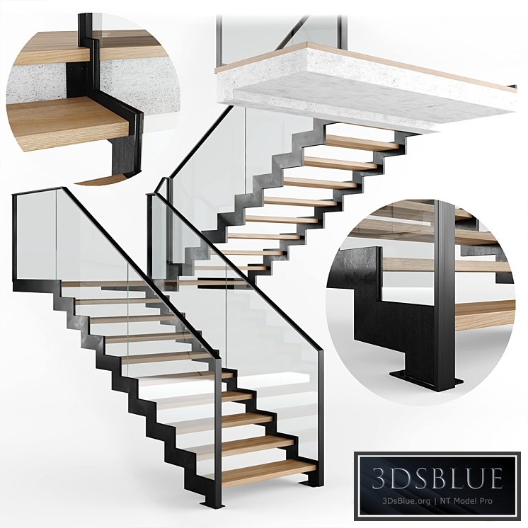 Modern interior stair 09
