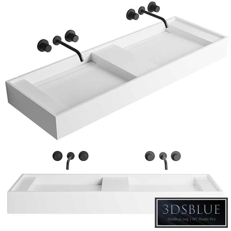 Bathroom double sink MIRAGGIO
