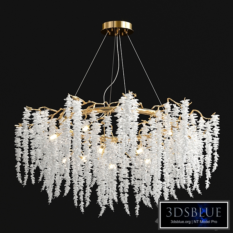 Crystal snowflake chandelier