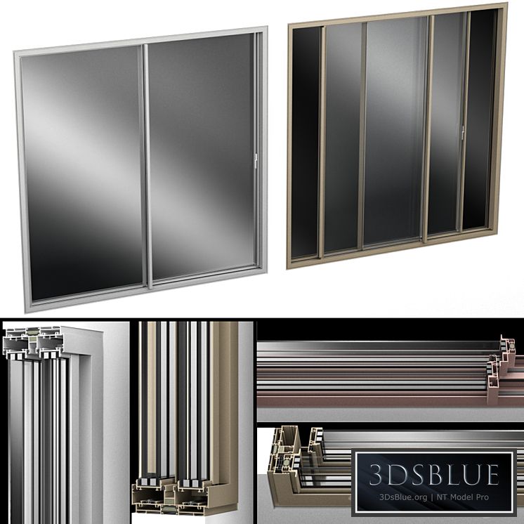 Sliding Stained Glass Aluminum doors