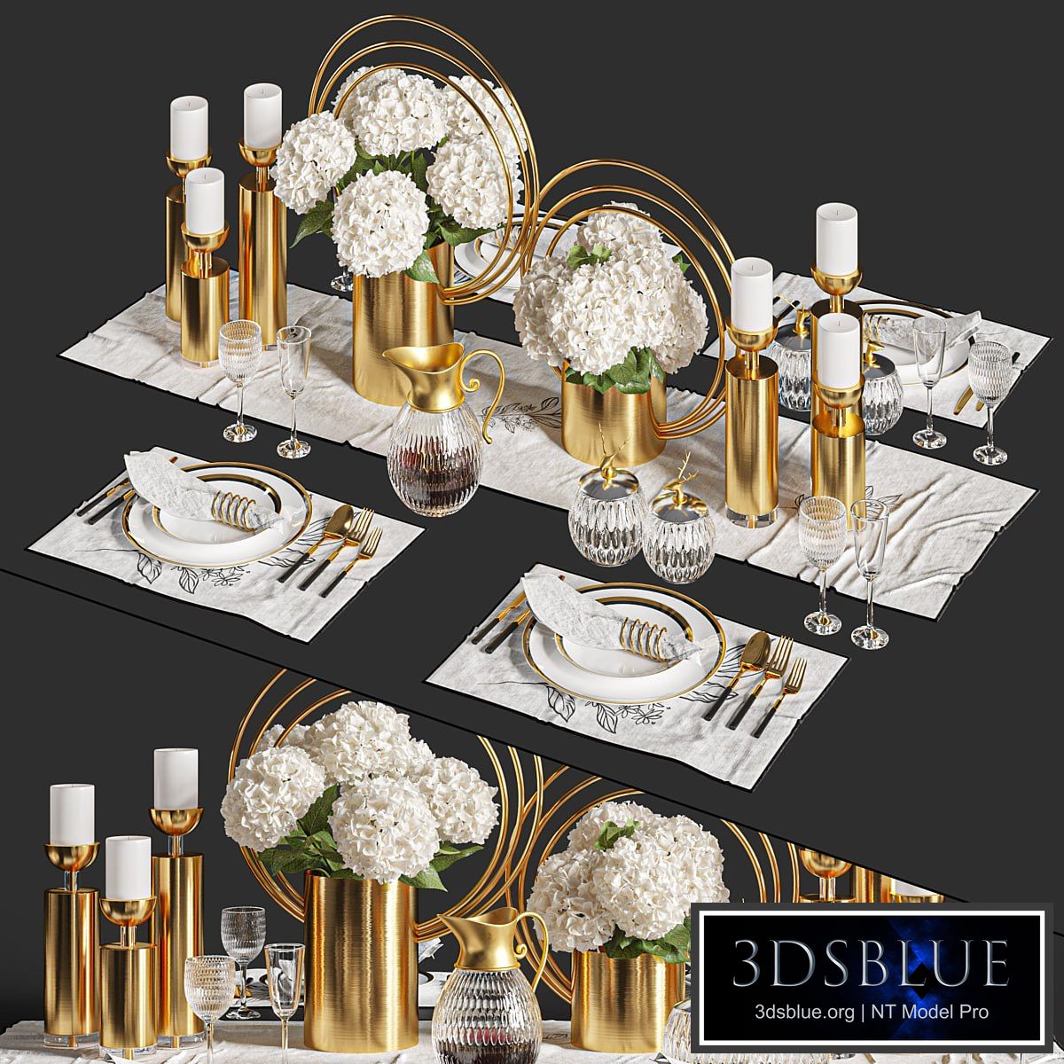 Dinner Table Set 01
