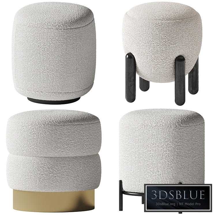Boucle poufs set
